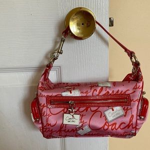 Coach limited edition perfume print handbag.